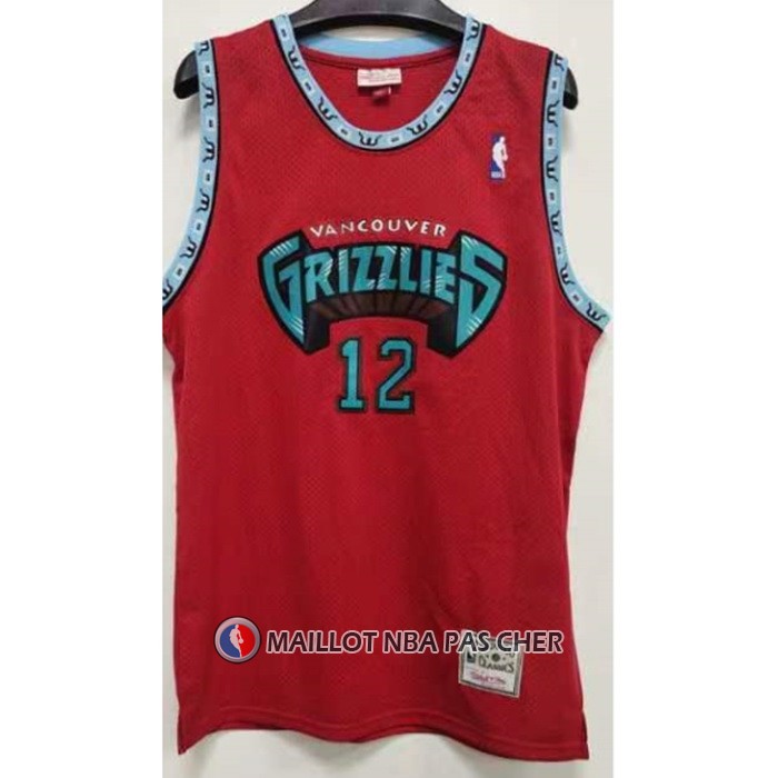 Maillot Memphis Grizzlies Ja Morant NO 12 Mitchell & Ness 1998-99 Rouge